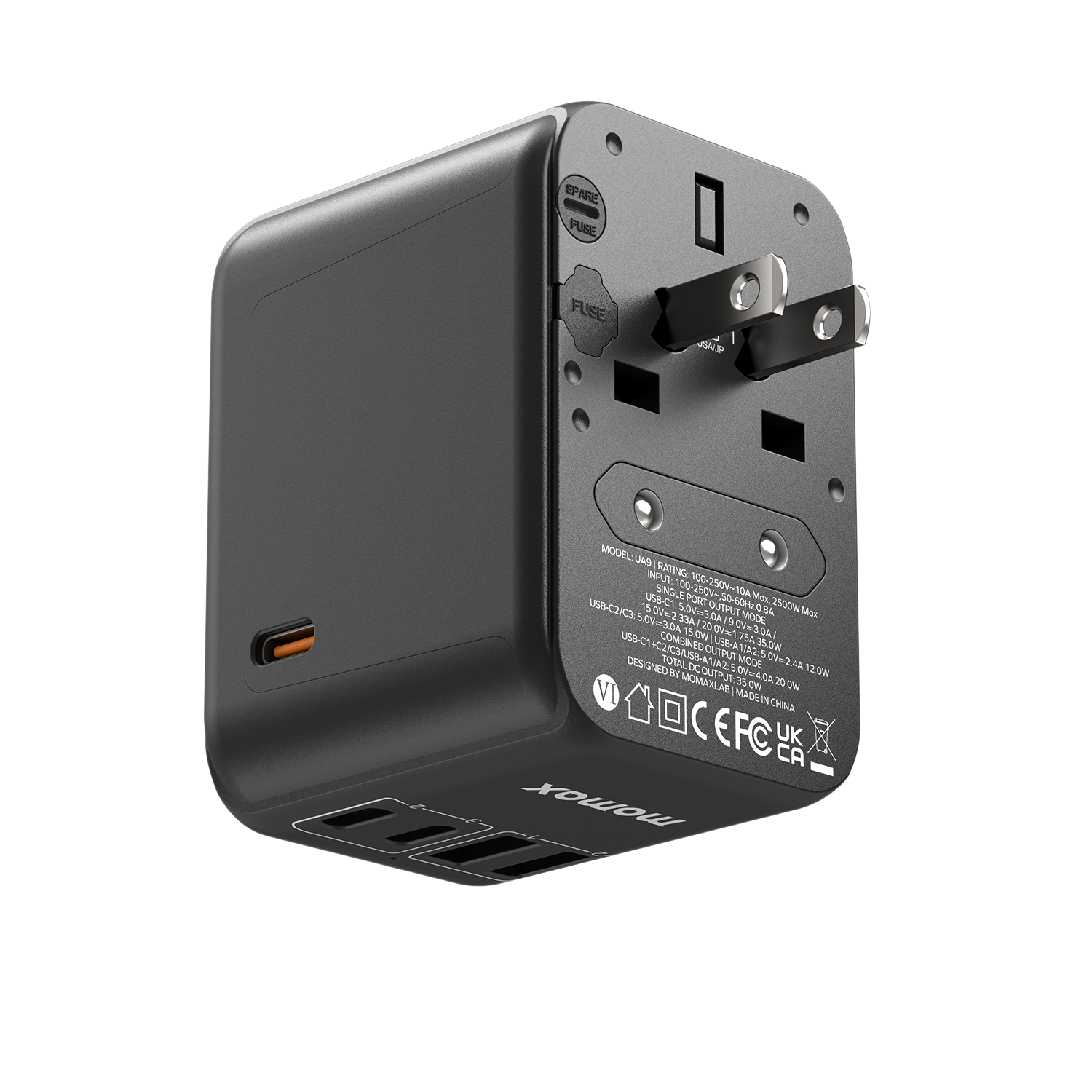 1-World Travel Adapter 35W