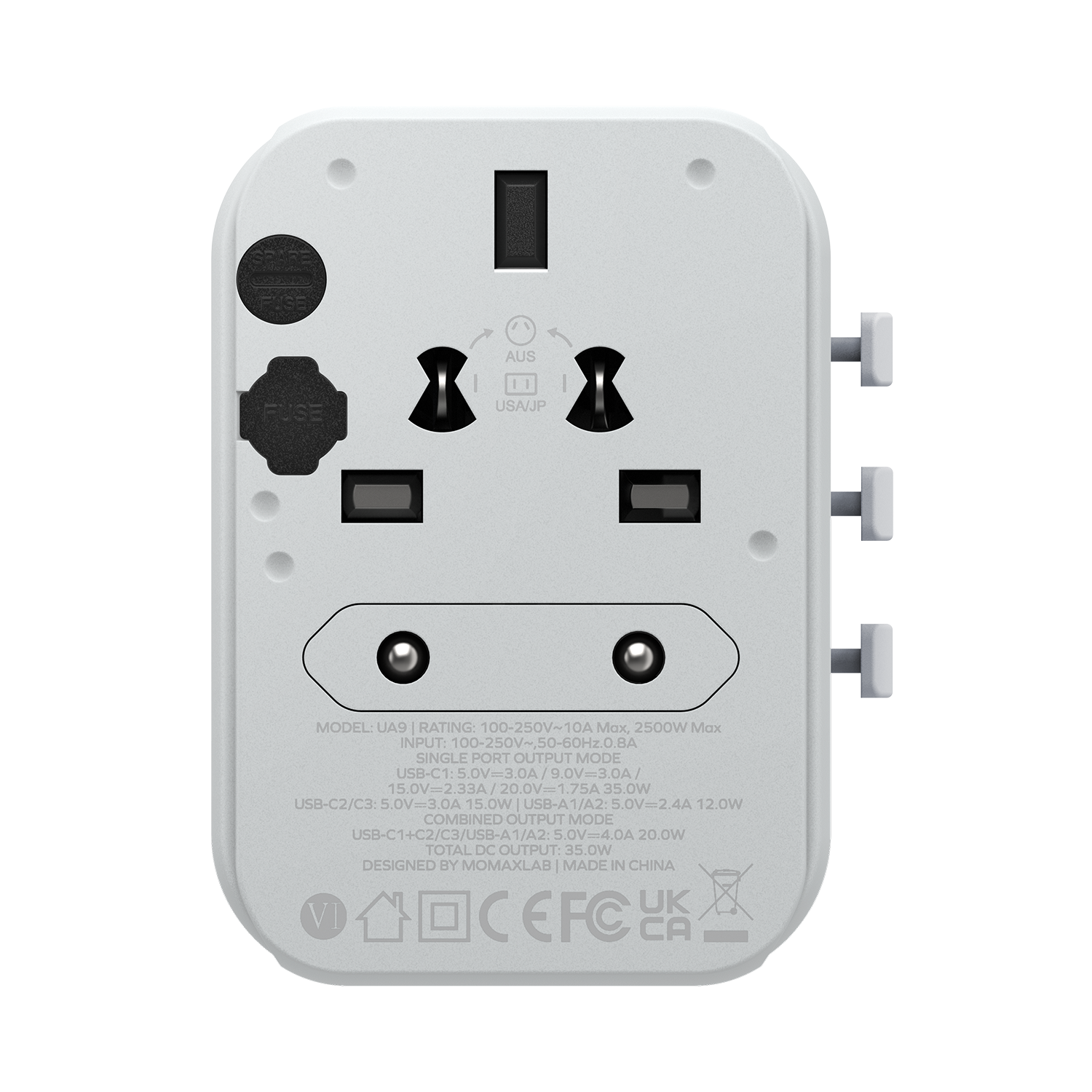 1-World Travel Adapter 35W