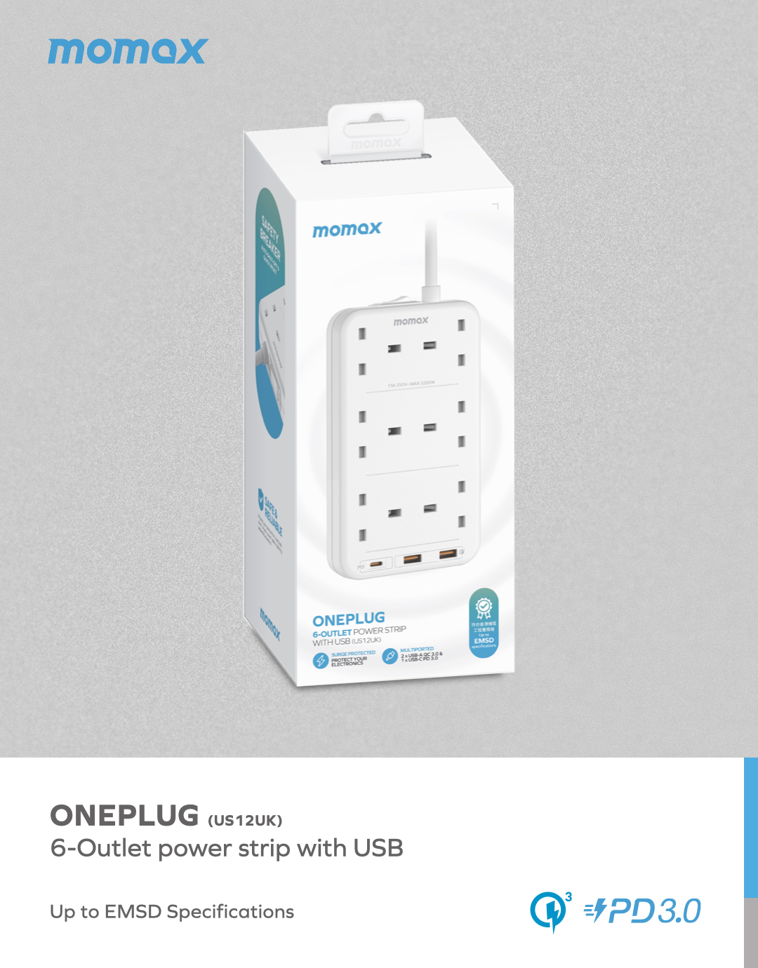 ONEPLUG 6-Outlet Power Strip
