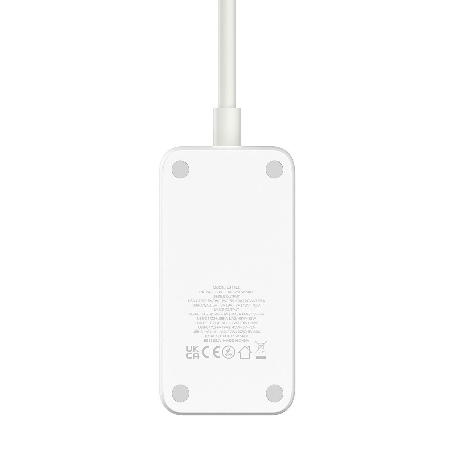 ONEPLUG 65W GaN Extension Cord