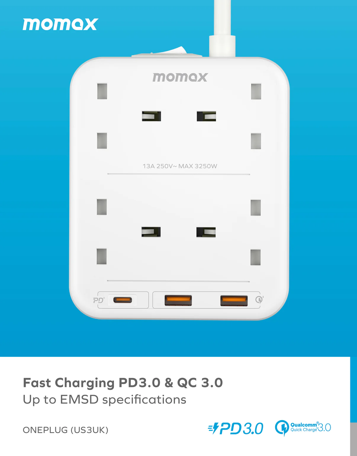 ONEPLUG 4-Outlet Power Strip