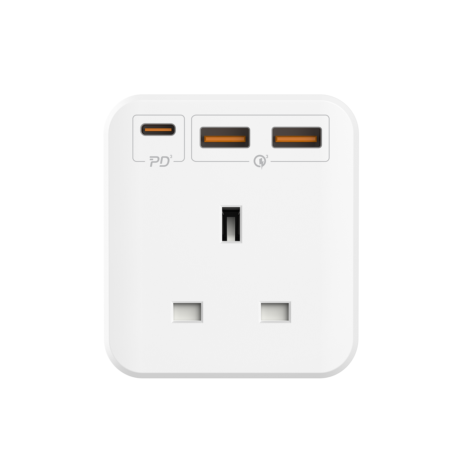 ONEPLUG 3-Outlet Cube Extension Socket With USB
