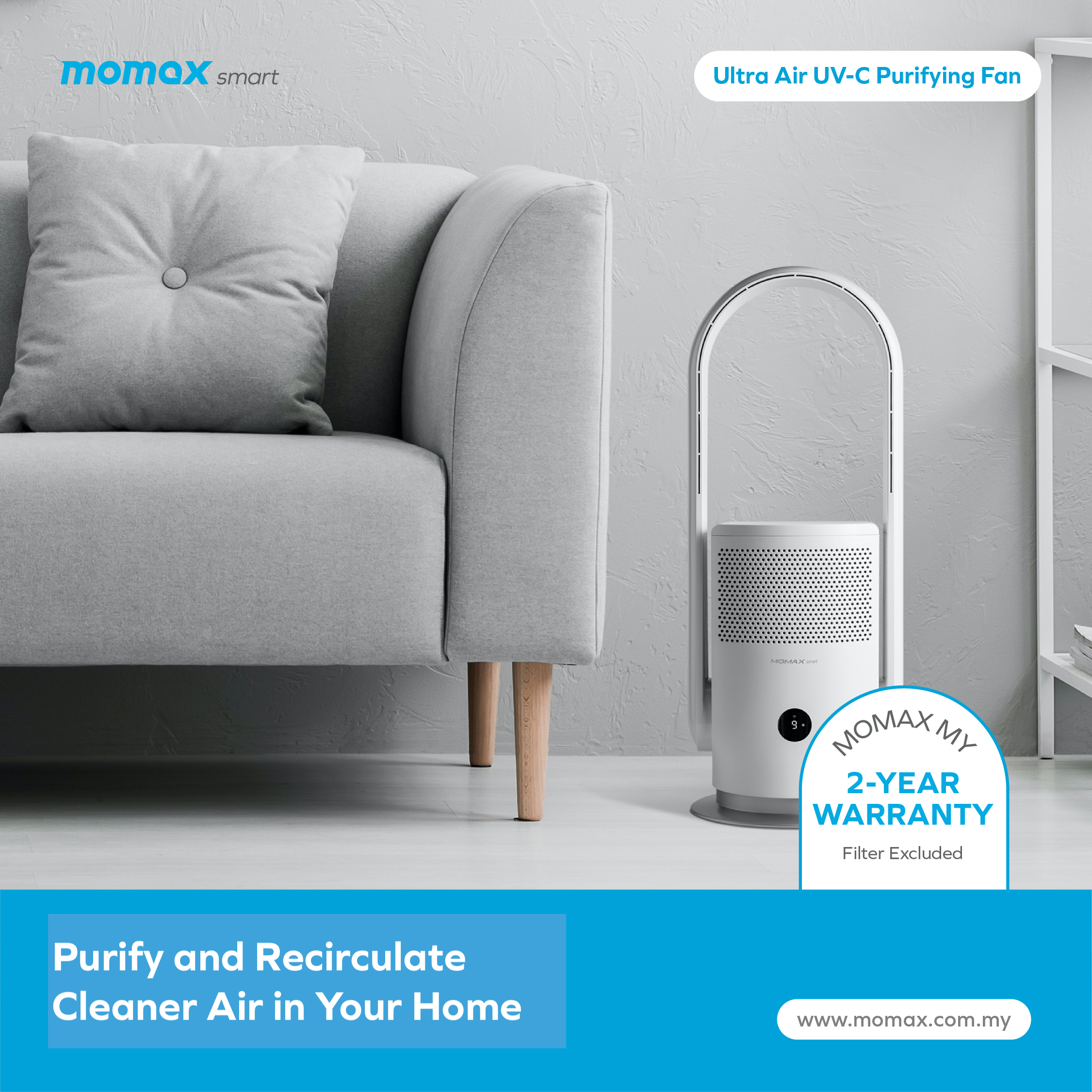 Ultra-Air IoT UV-C Purifying Fan