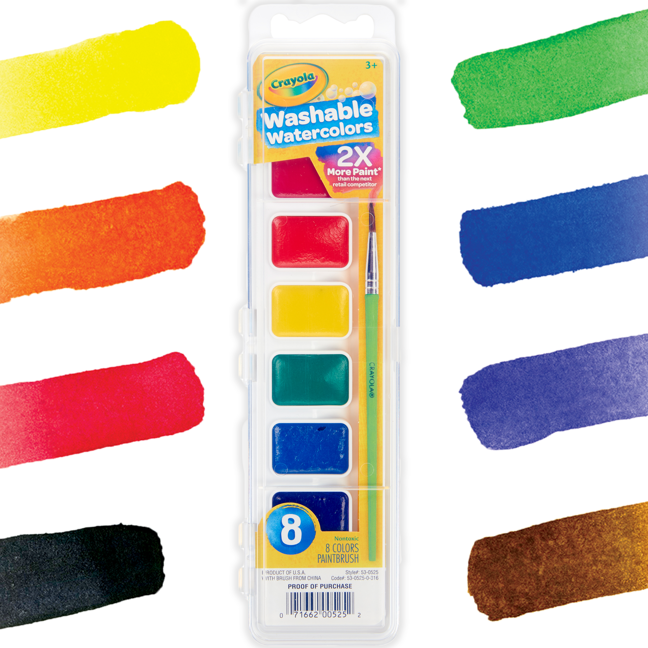 Crayola Washable Watercolors - 8 Colors