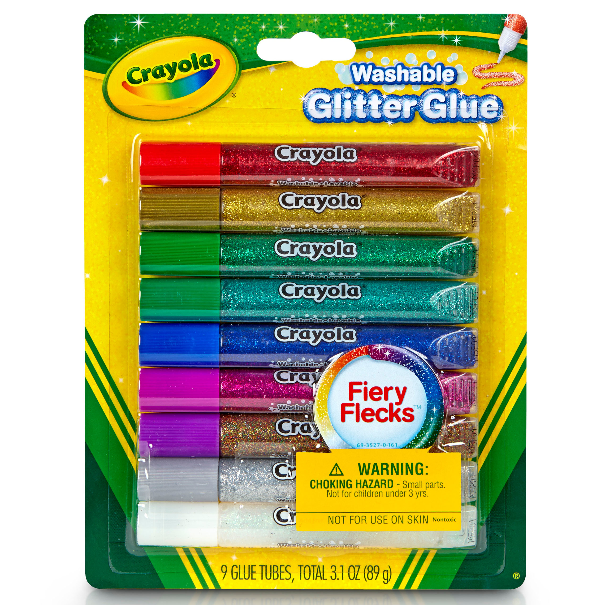 Crayola Washable Glitter Glue - 9 Colors