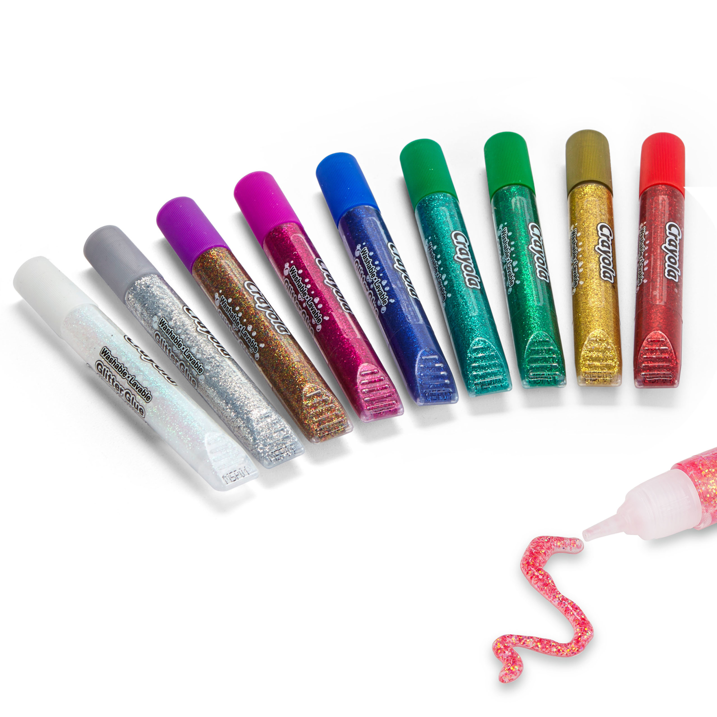 Crayola Washable Glitter Glue - 9 Colors
