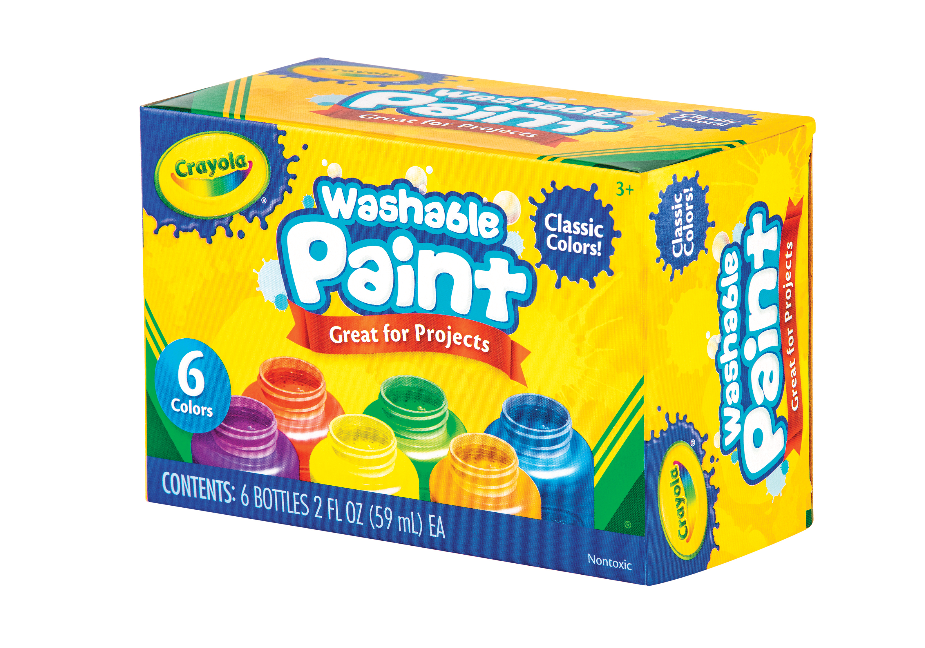 Crayola Washable Project Paint - 6 Colors