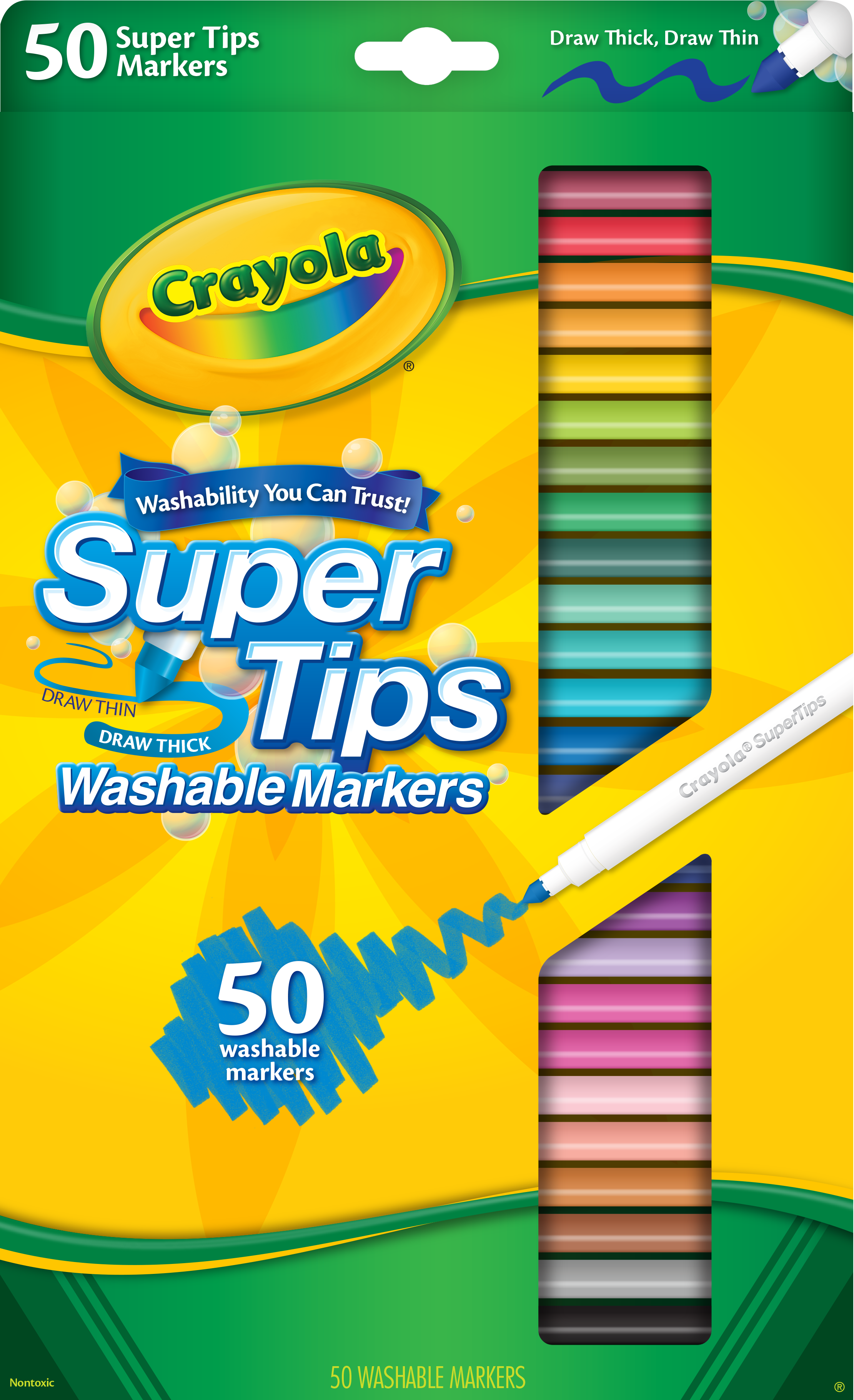Crayola Super Tip Washable Marker - 50 Colors