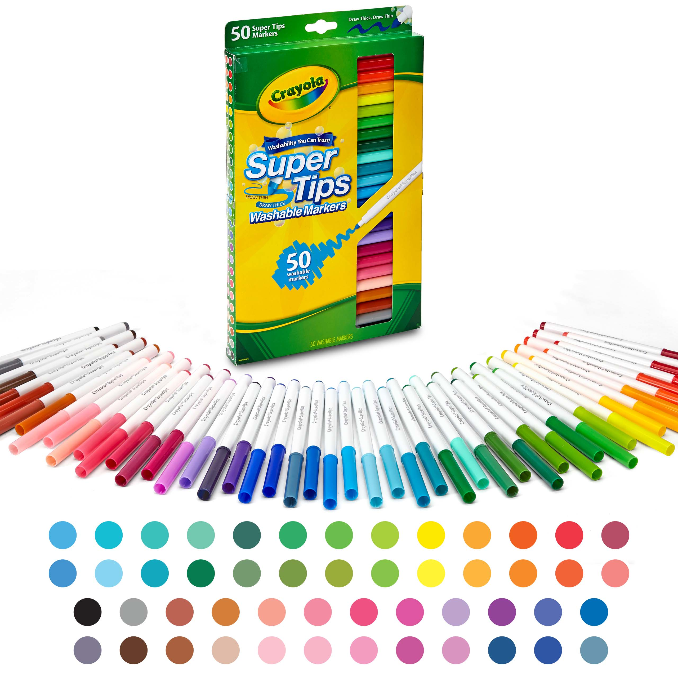 Crayola Super Tip Washable Marker - 50 Colors