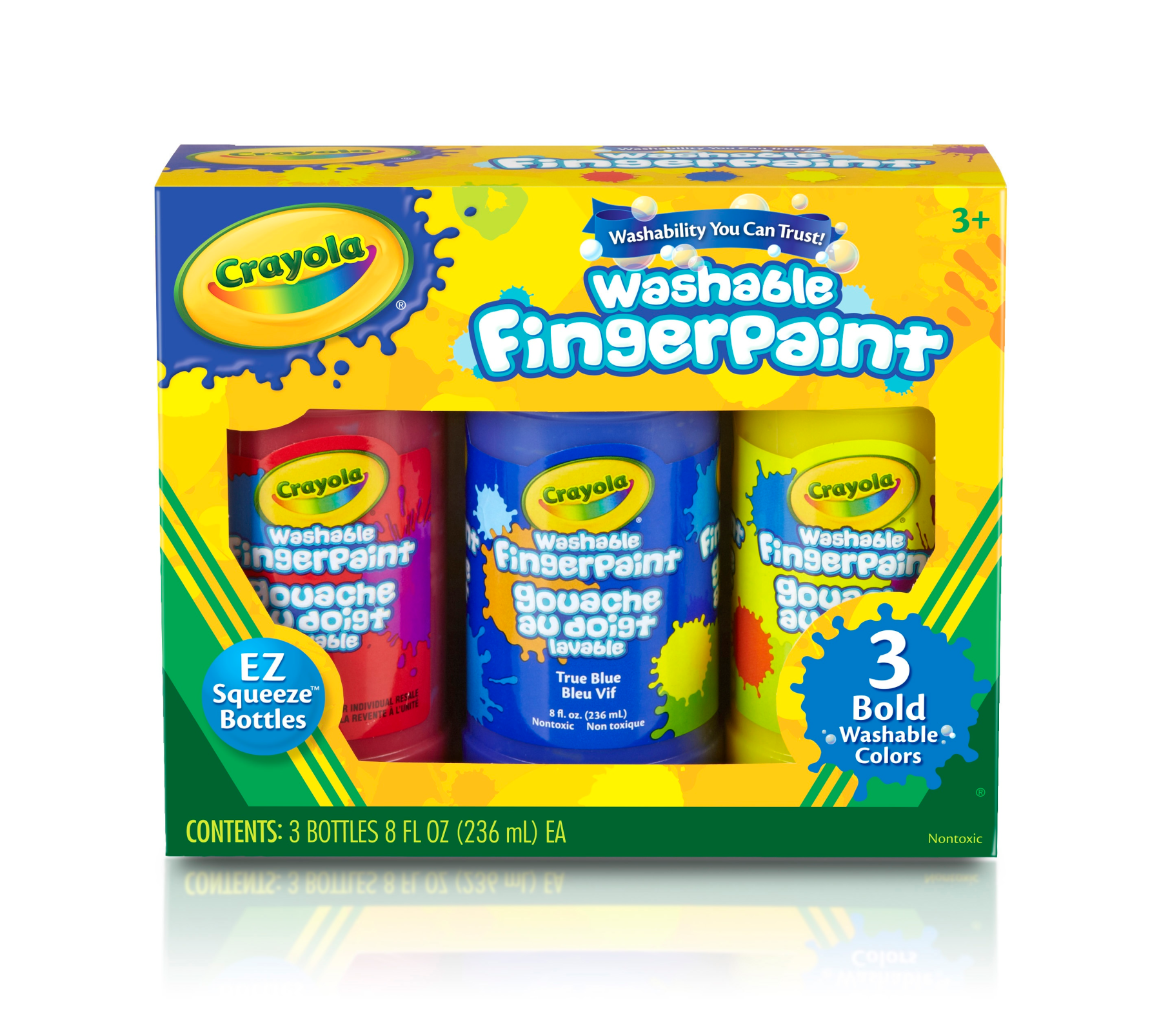 Crayola Washable Finger Paint - 3 Colors