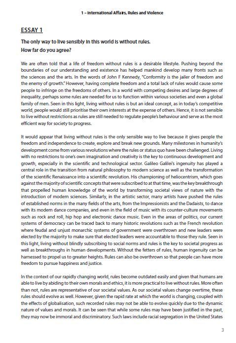 A-Level General Paper: Model Essays by Themes (Second Edition)