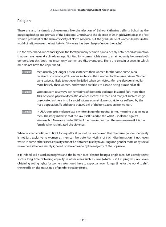 Key Guide A-Level General Paper: Mastering Content Knowledge