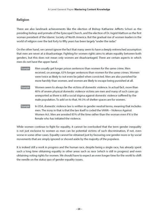 Key Guide A-Level General Paper: Mastering Content Knowledge