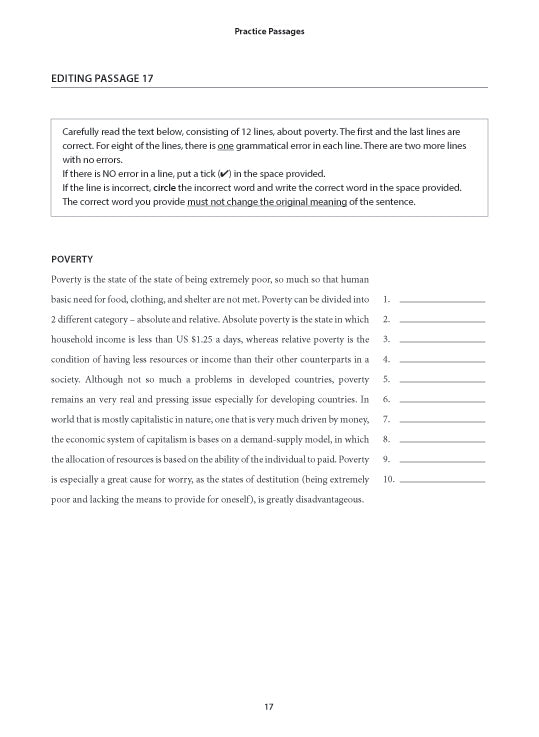 English Editing Practice Secondary 1 Express/Normal(Academic)