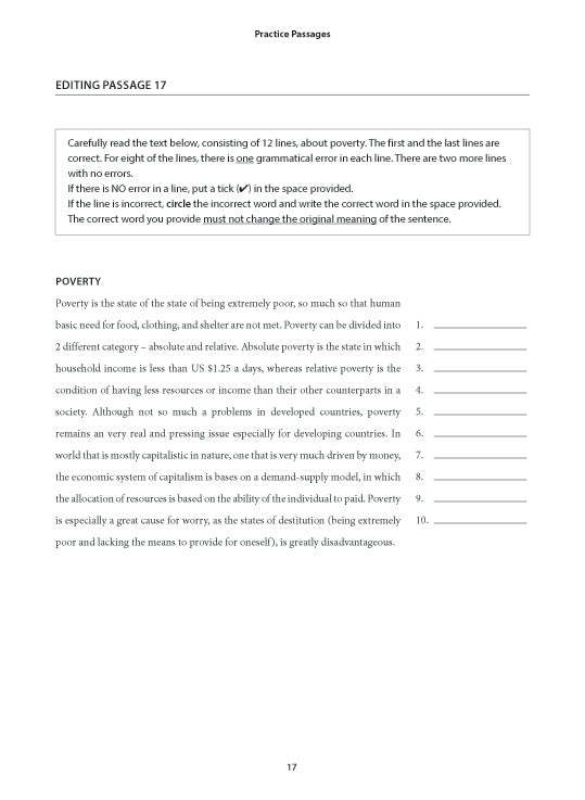 English Editing Practice Secondary 1 Express/Normal(Academic)