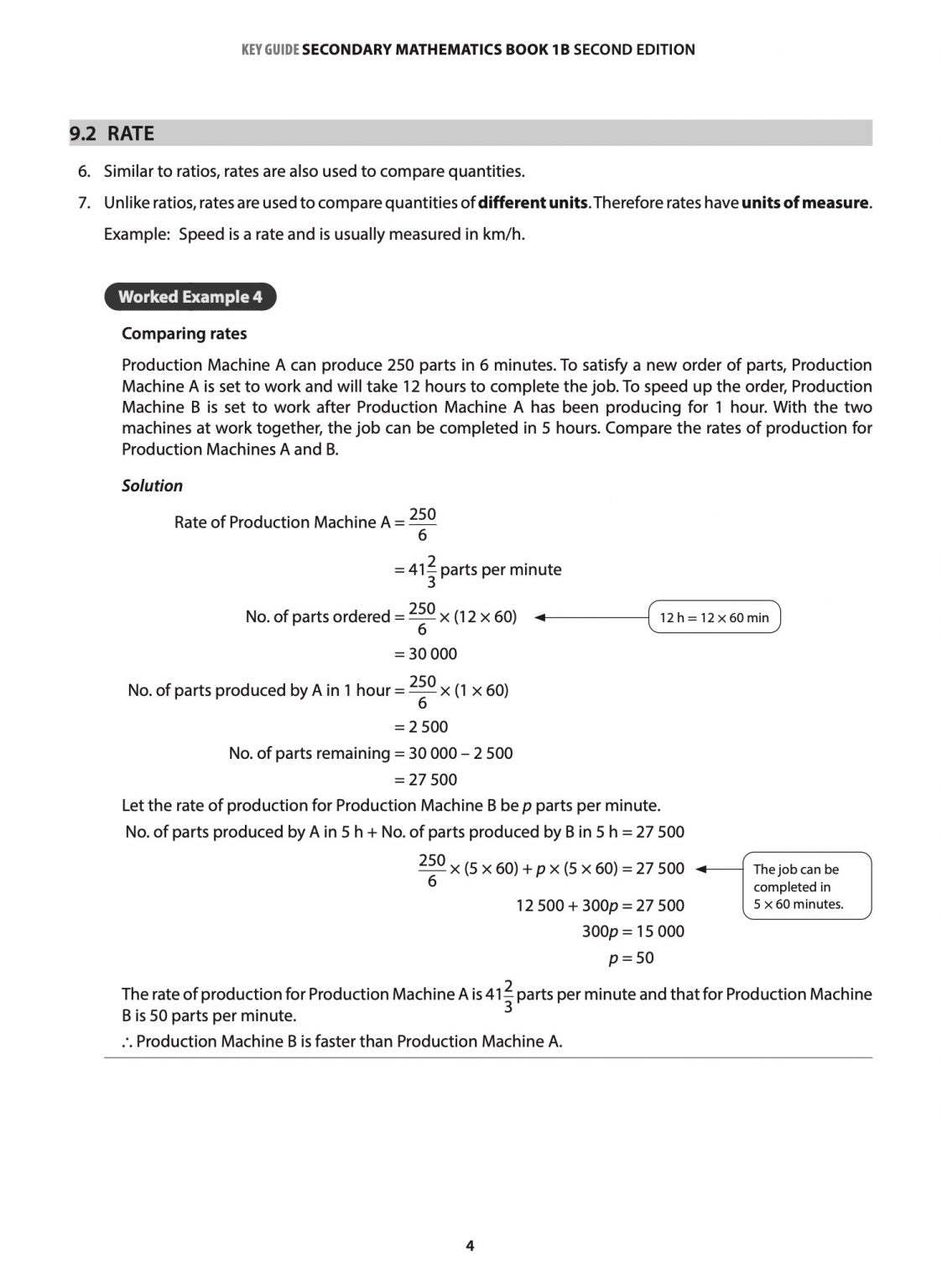 Key Guide Secondary Mathematics  Revision Notes & Practice Book 1B (Second Edition)
