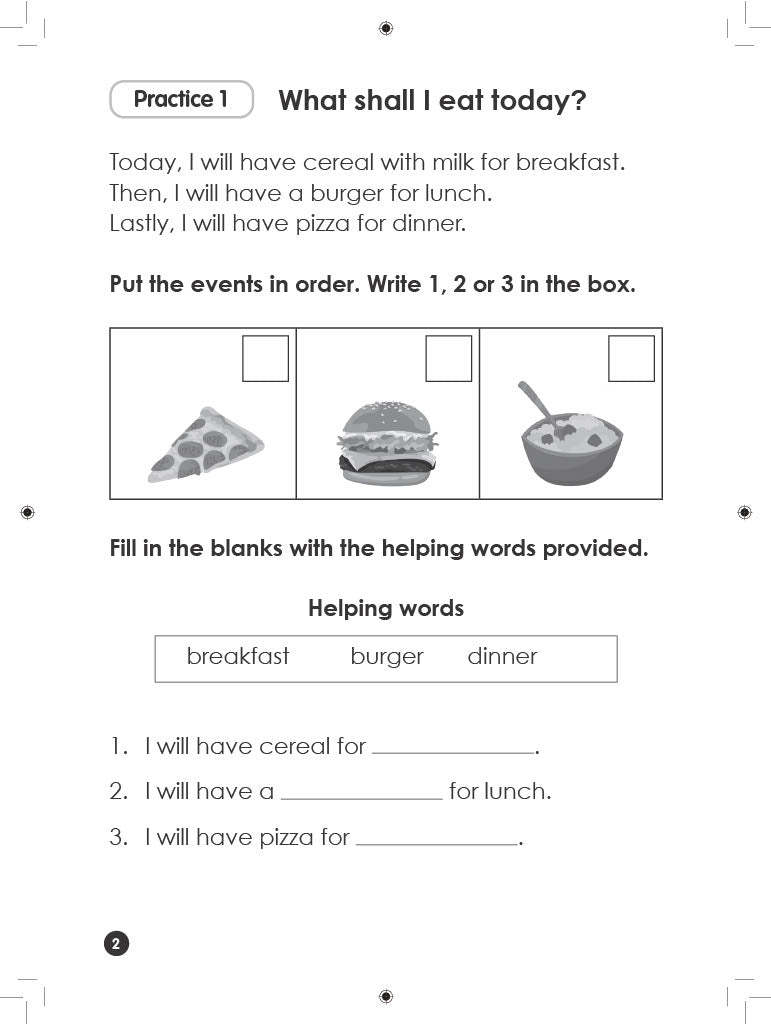K2 to P1 English Comprehension Practice Book 1