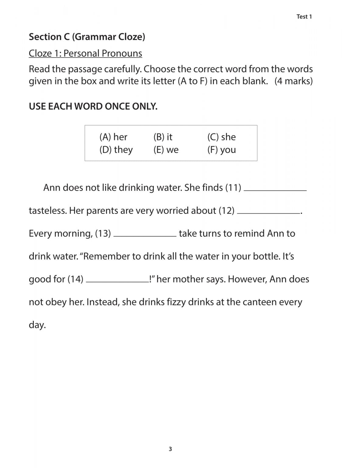 Primary 1 English Excel in Language Use and Comprehension