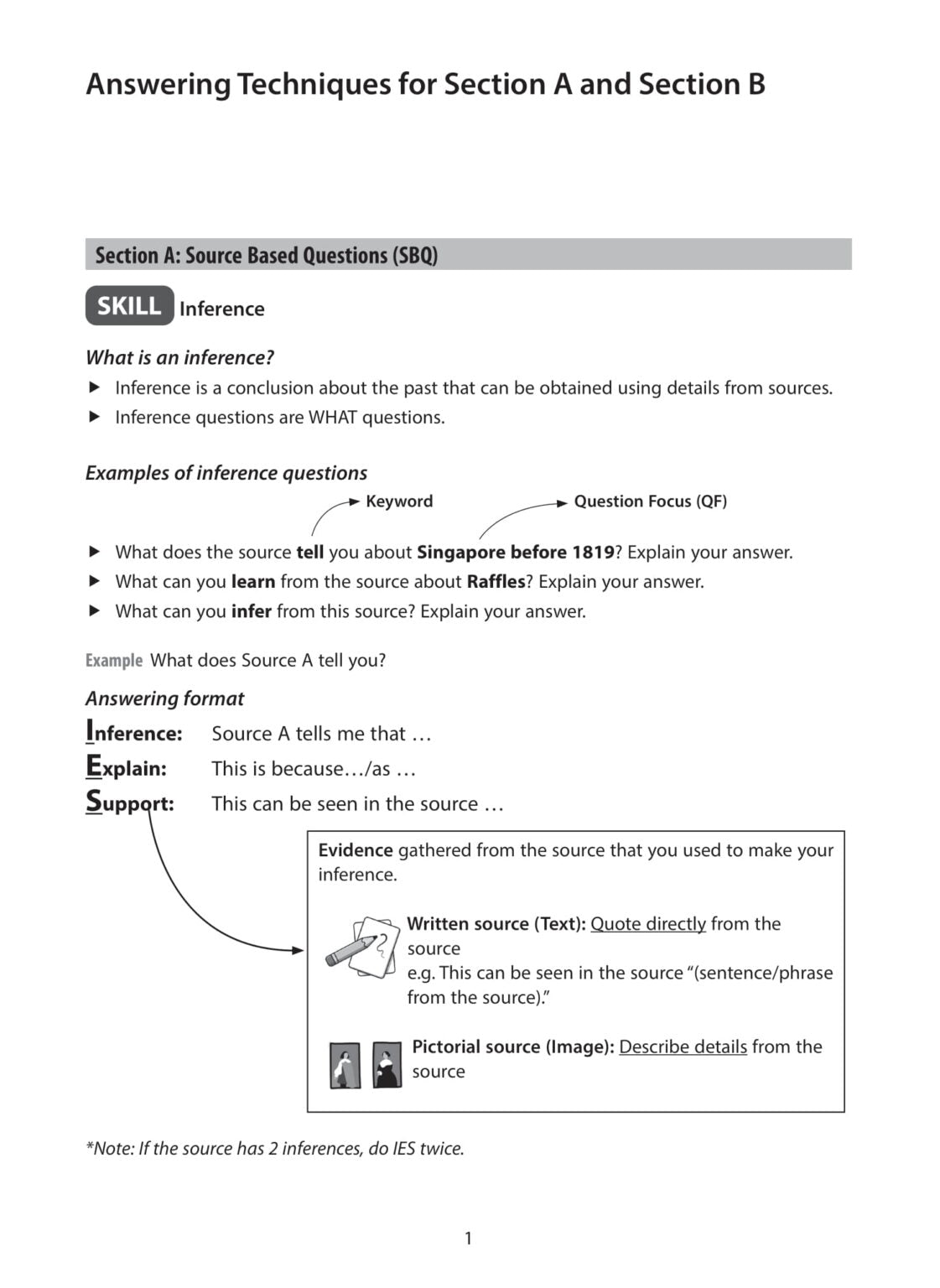 Secondary One History Guide & Practice