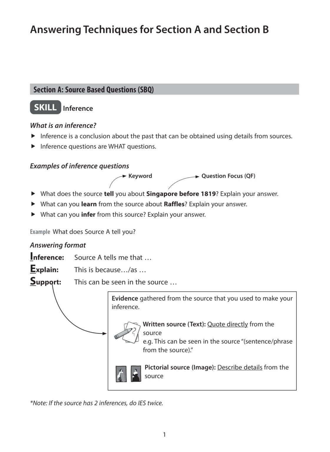 Secondary One History Guide & Practice