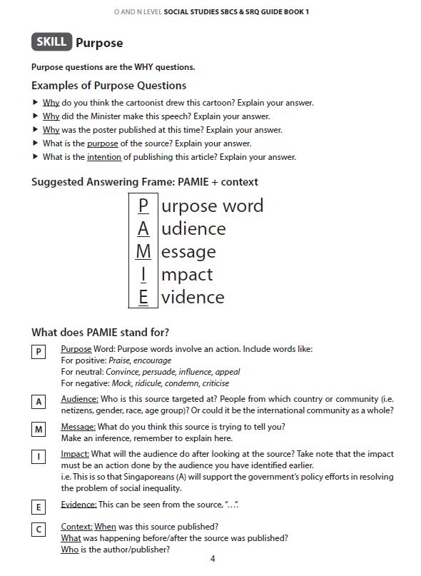 O and N Level Social Studies SBCS & SRQ Guide Book 1