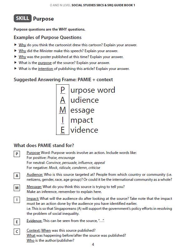 O and N Level Social Studies SBCS & SRQ Guide Book 1