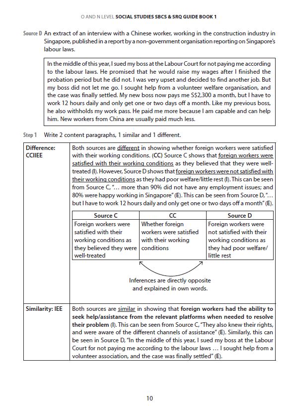 O and N Level Social Studies SBCS & SRQ Guide Book 1