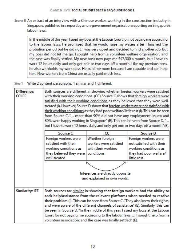 O and N Level Social Studies SBCS & SRQ Guide Book 1