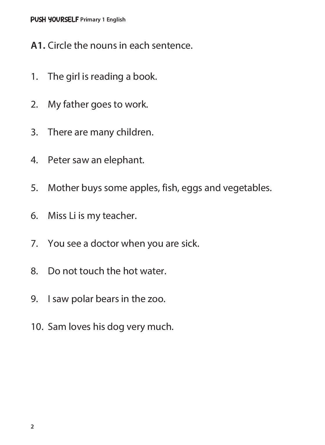 Push Yourself English Primary 1