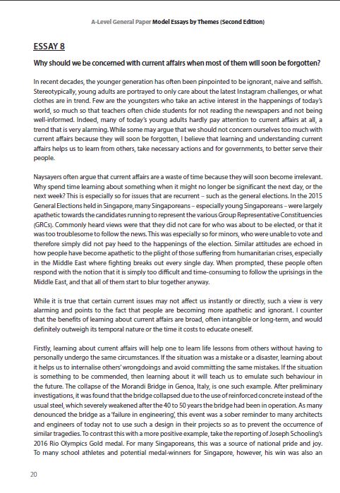 A-Level General Paper: Model Essays by Themes (Second Edition)