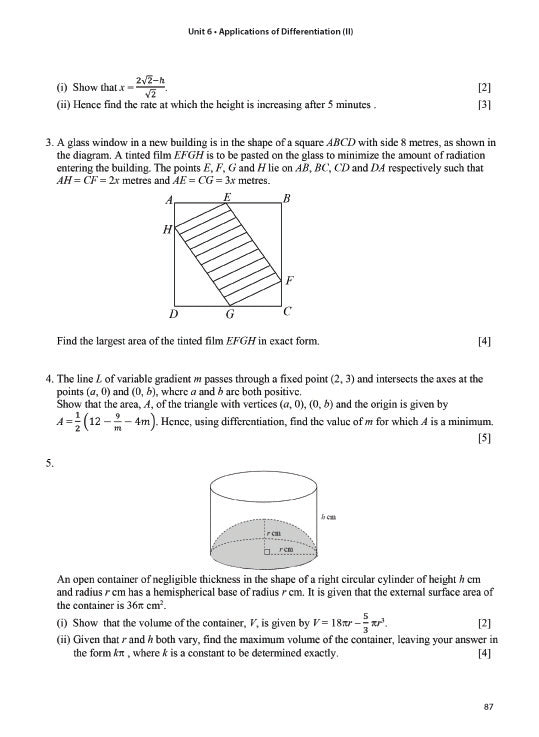 Key Guide A-Level H1 Mathematics