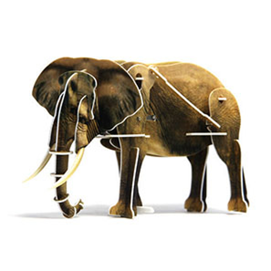 DIY Wind Up Jigsaw Puzzles - Elephant