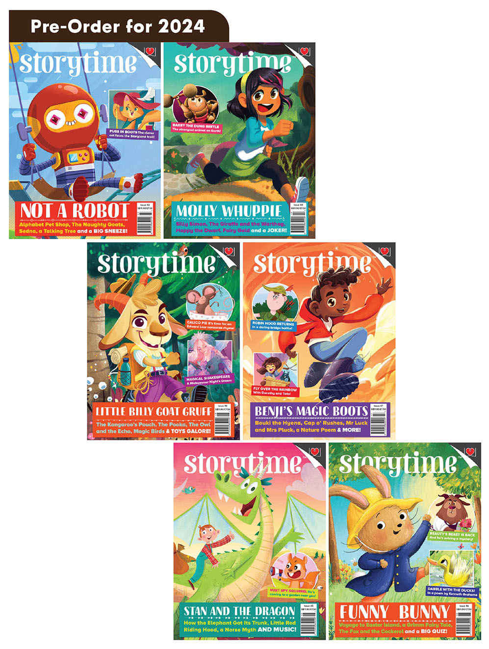 [Pre-order] Storytime Magazines 2024: 6 Issues (for 8+ Y/o)