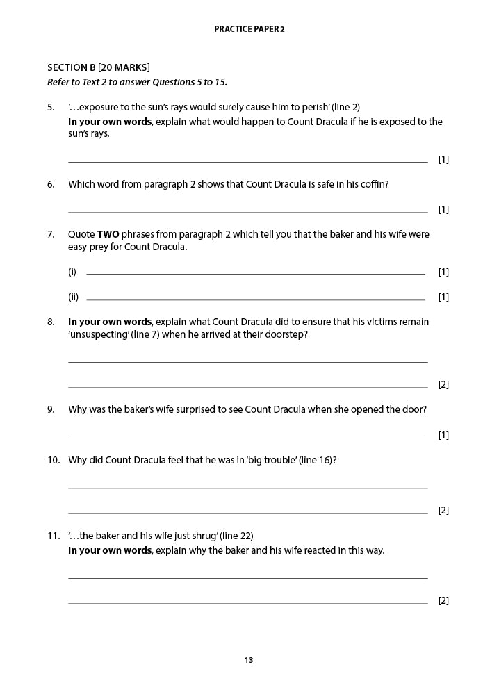 [PRE-ORDER] - English Comprehension Practice Papers Secondary 2