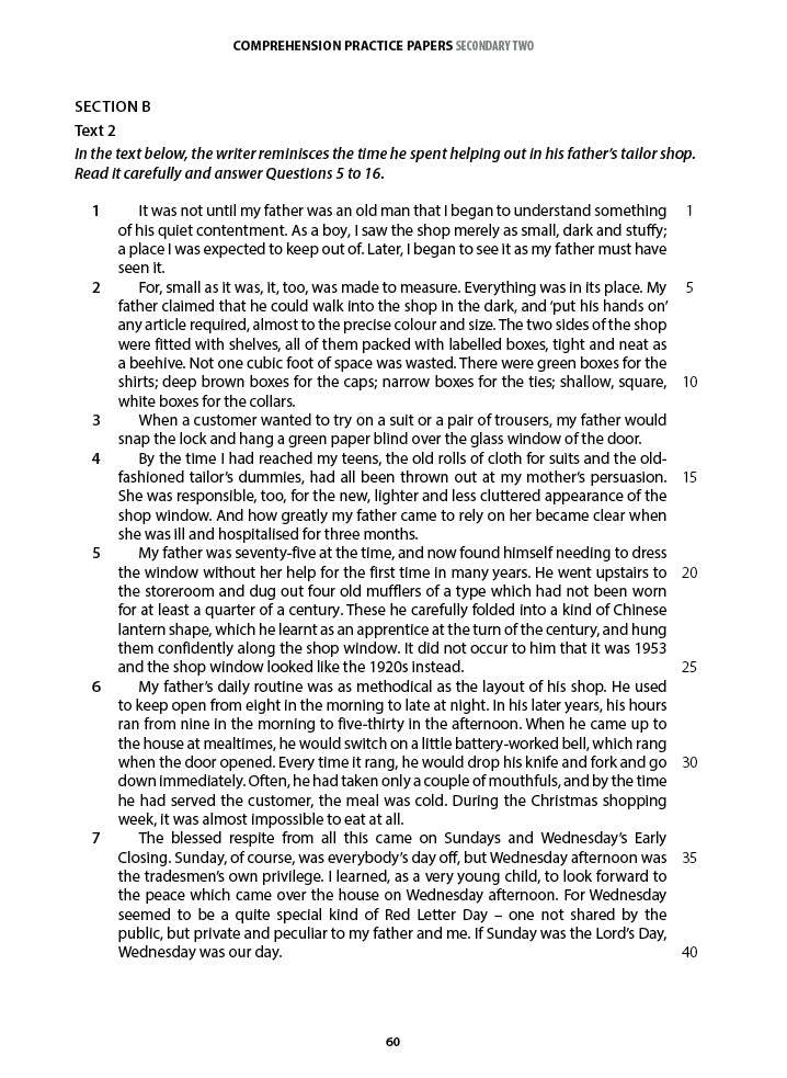 [PRE-ORDER] - English Comprehension Practice Papers Secondary 2