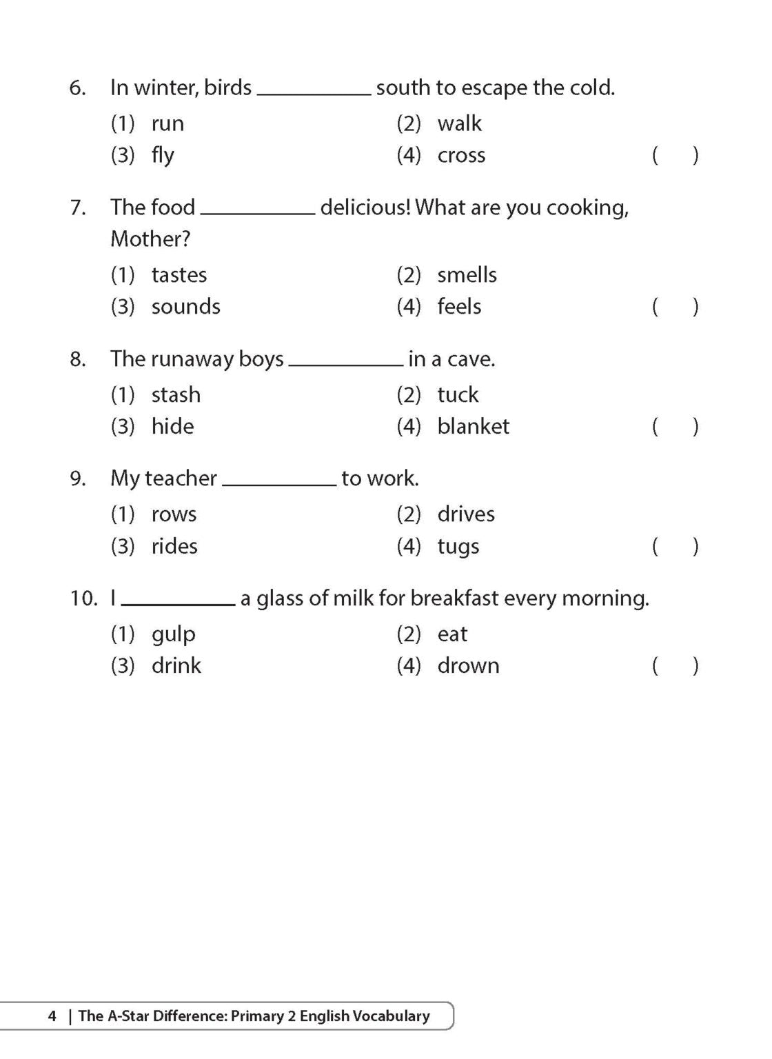The A-Star Difference Primary 2 English Vocabulary