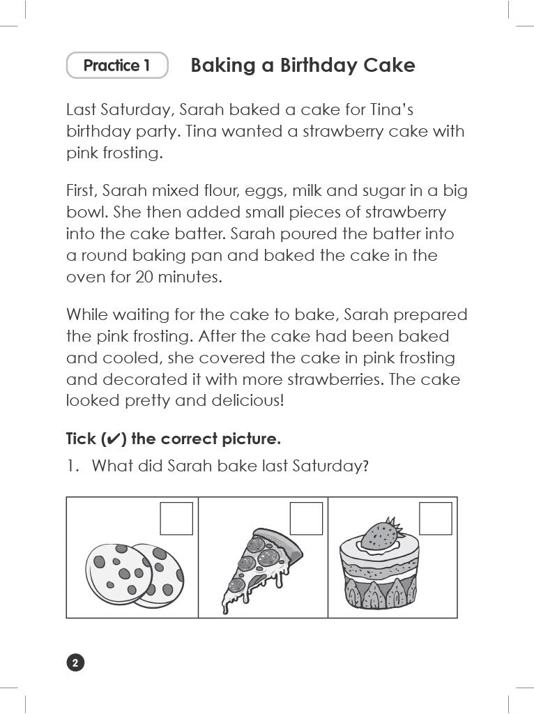 K2 to P1 English Comprehension Practice Book 2