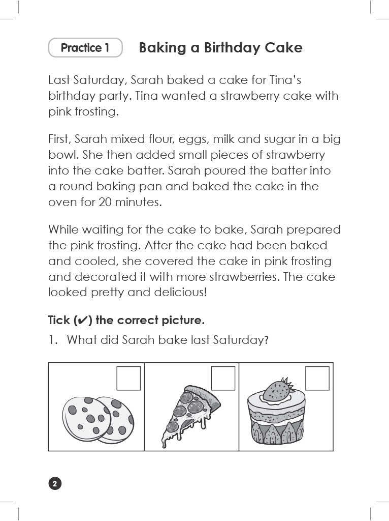 K2 to P1 English Comprehension Practice Book 2