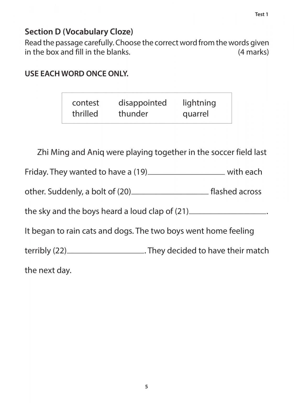 Primary 2 English Excel in Language Use and Comprehension