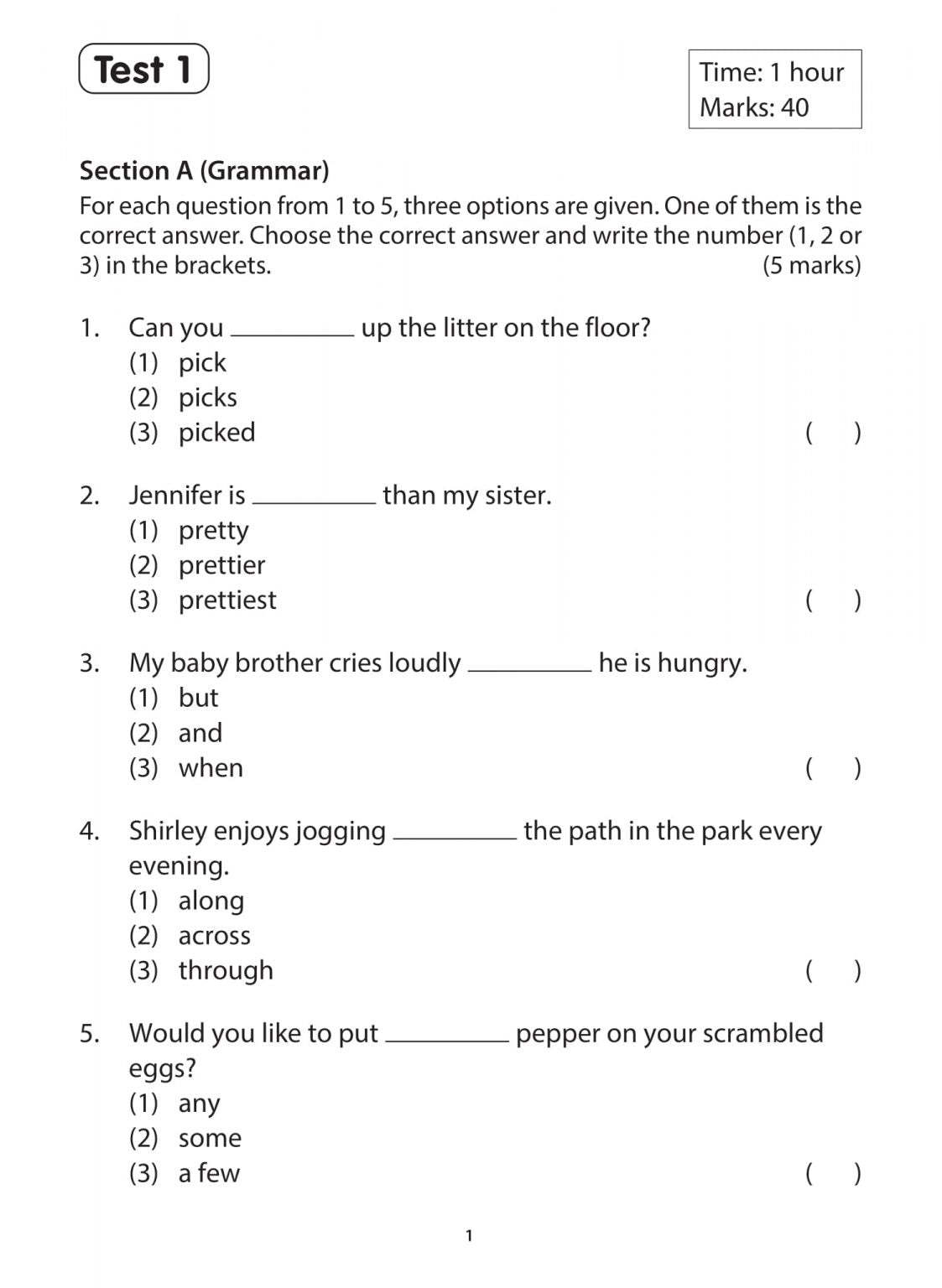Primary 2 English Excel in Language Use and Comprehension