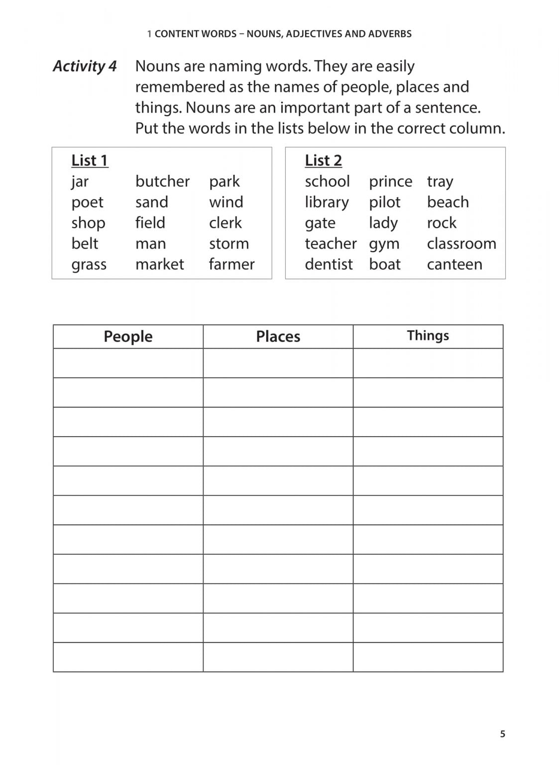 Primary 2 English Vocabulary Practice