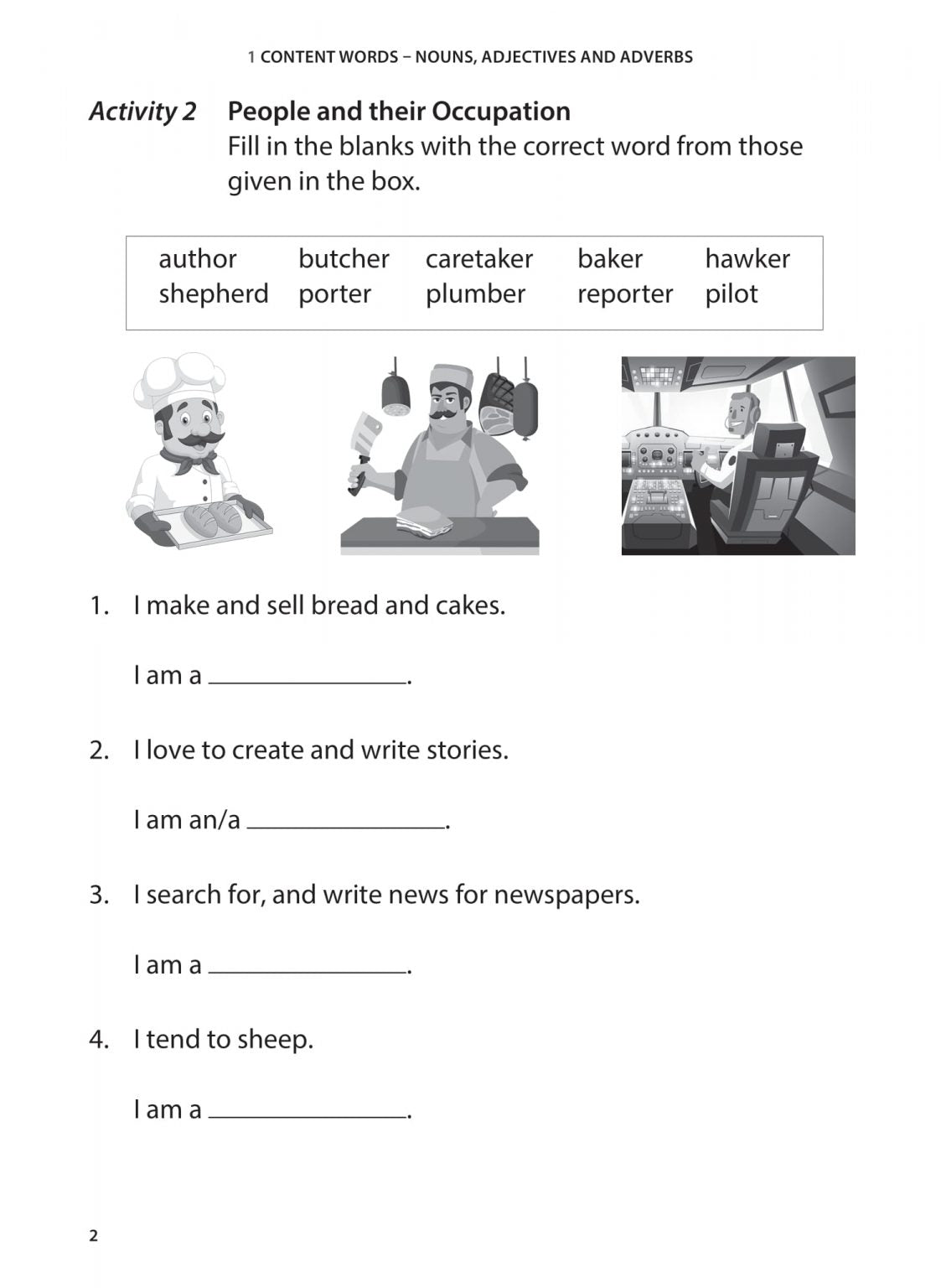 Primary 2 English Vocabulary Practice