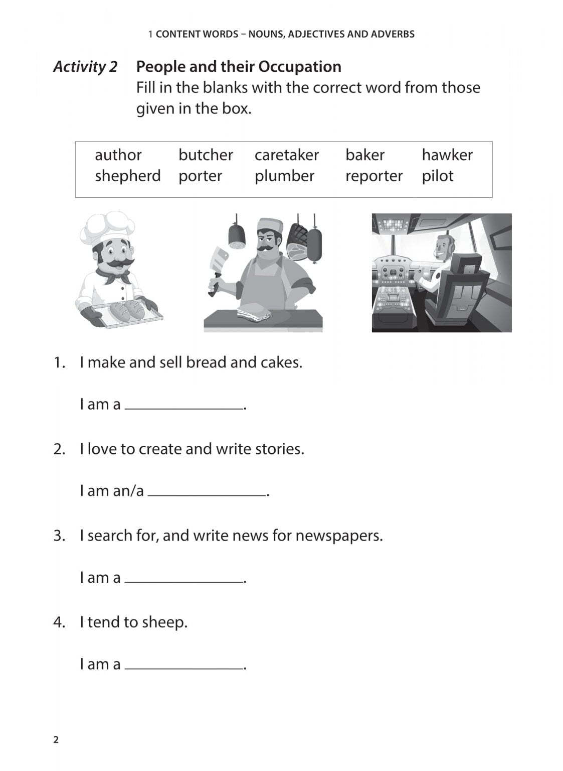 Primary 2 English Vocabulary Practice