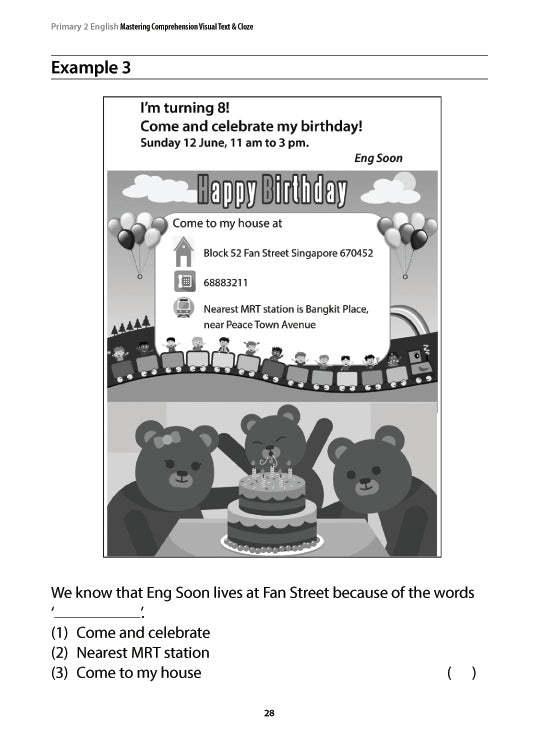 Primary 2 English: Mastering Comprehension Visual Text and Cloze