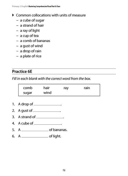 Primary 2 English: Mastering Comprehension Visual Text and Cloze