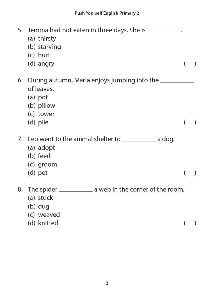 Push Yourself English Primary 2