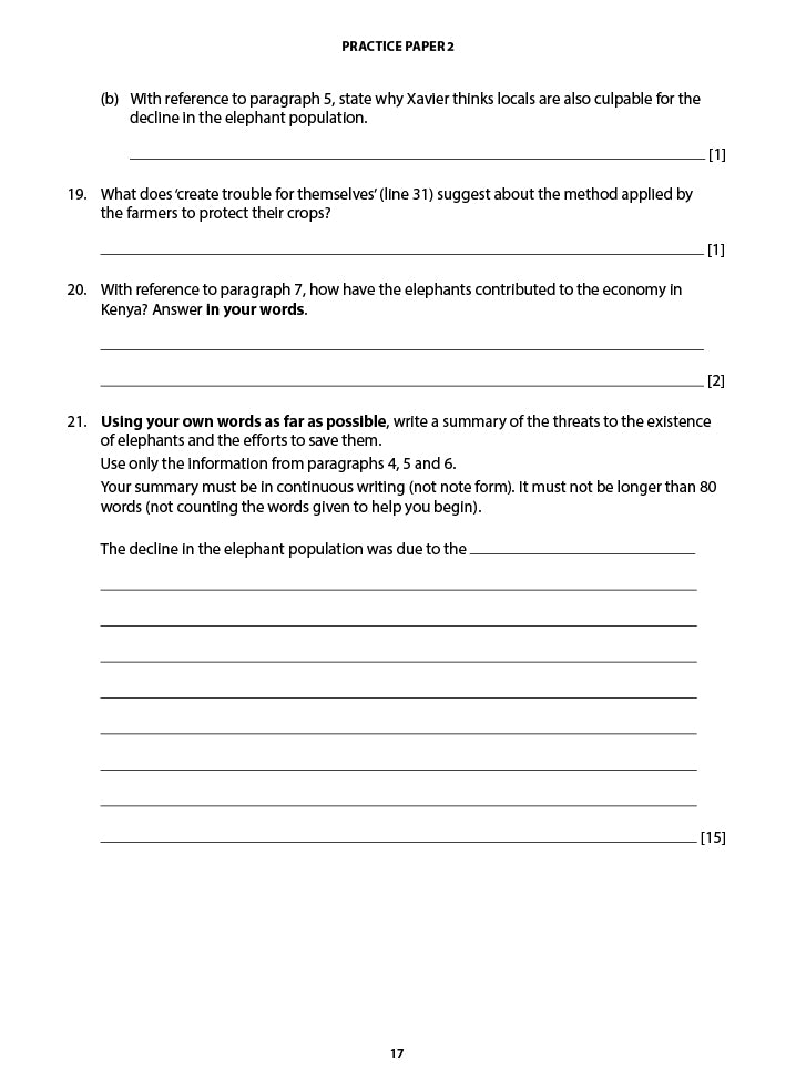 [PRE-ORDER] - English Comprehension Practice Papers Secondary 3