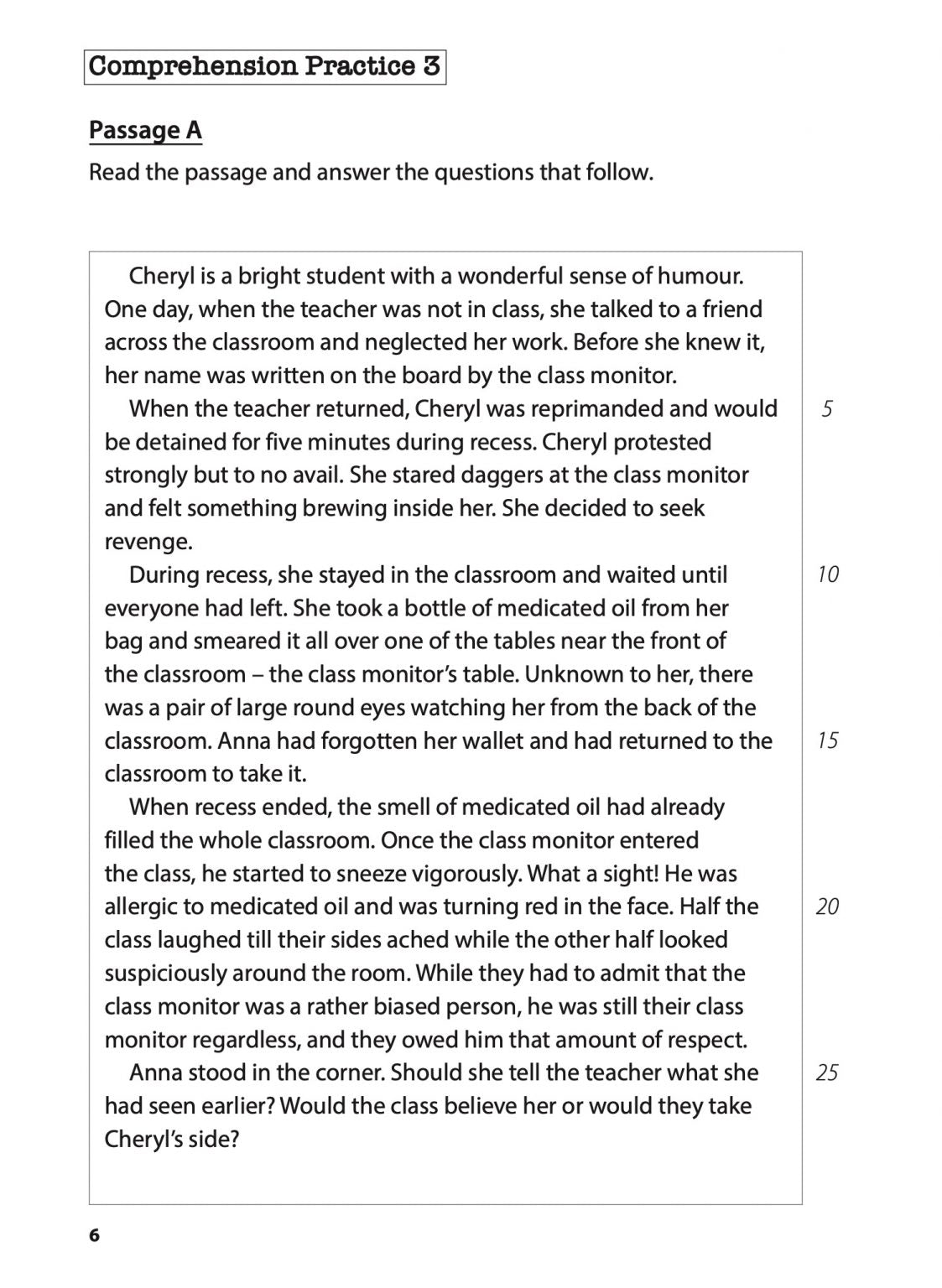 Primary 3 English Comprehension Practice