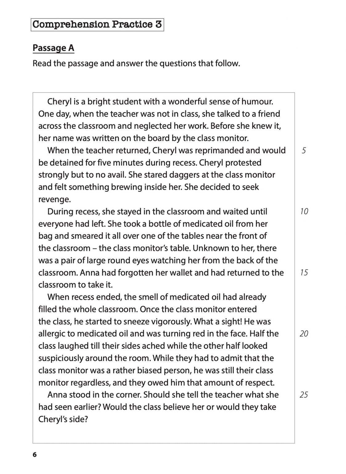 Primary 3 English Comprehension Practice