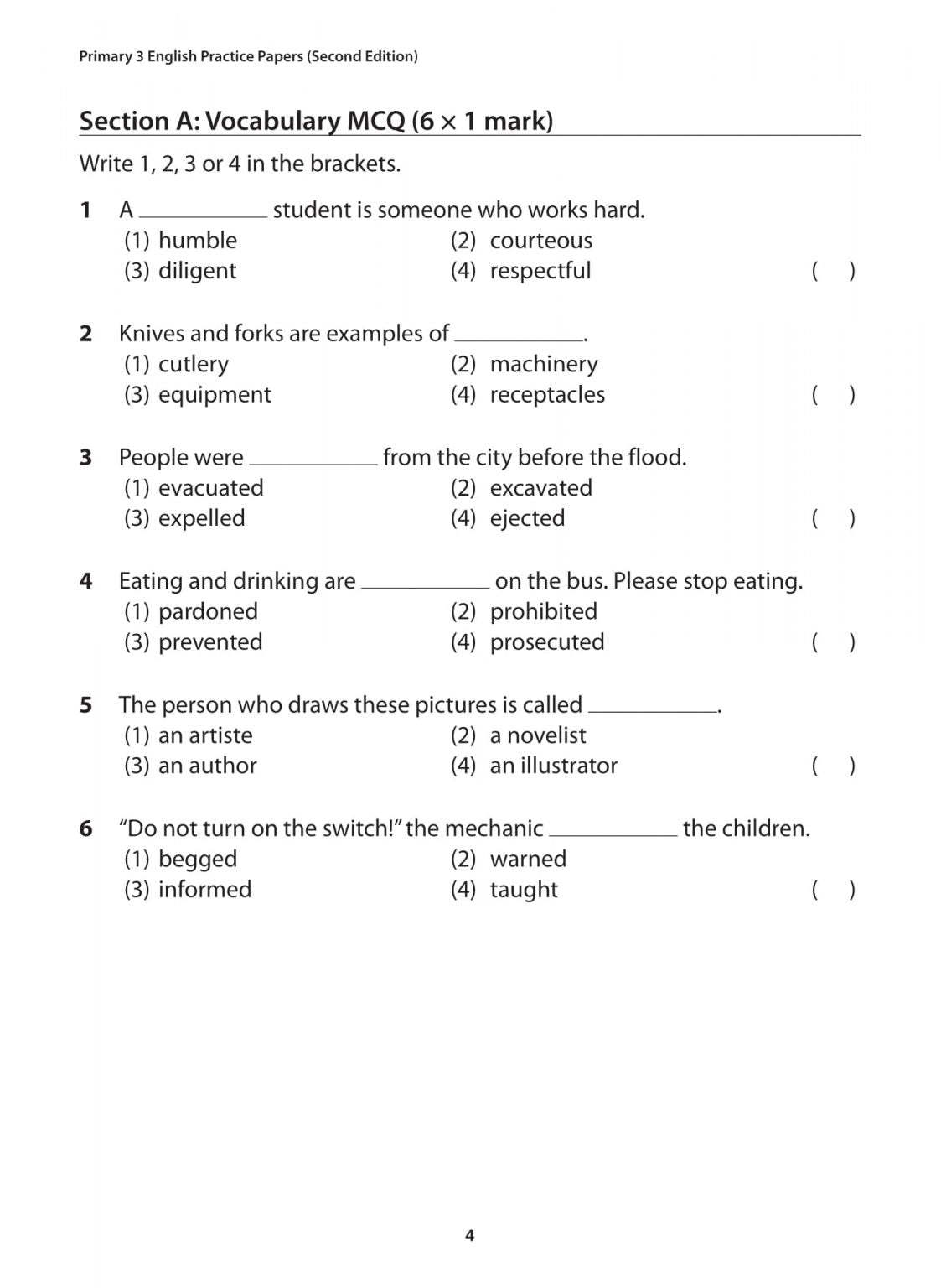 Primary 3 English Practice Papers Second Edition